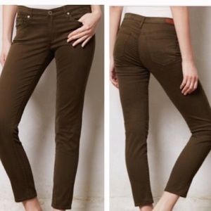 AG Stevie Ankle Jeans in Olive